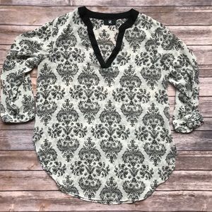 Sheer boho detailed blouse